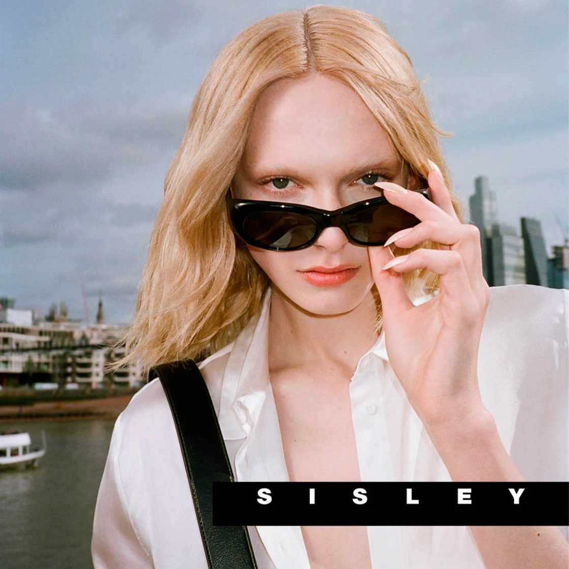 Sisley model with sunglasses
