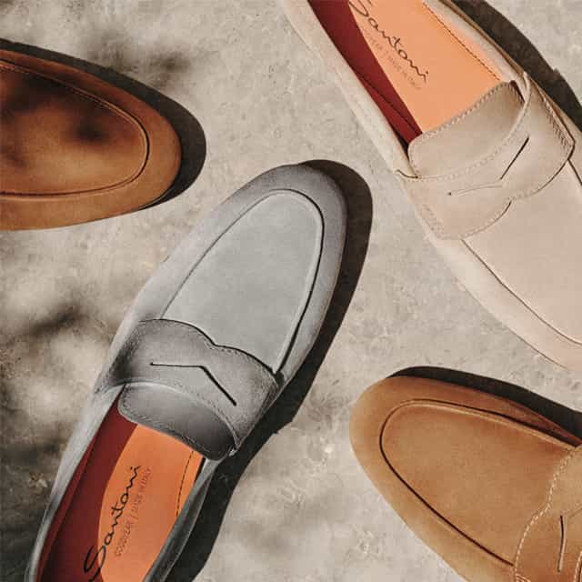 Santoni shoes different colours