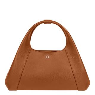 *"Adara" shoulder bag M. Available in marzipan beige, cognac brown and crimson red. Cannot be combined with other discounts or promotions. (RRP €645 | Outlet price €449)